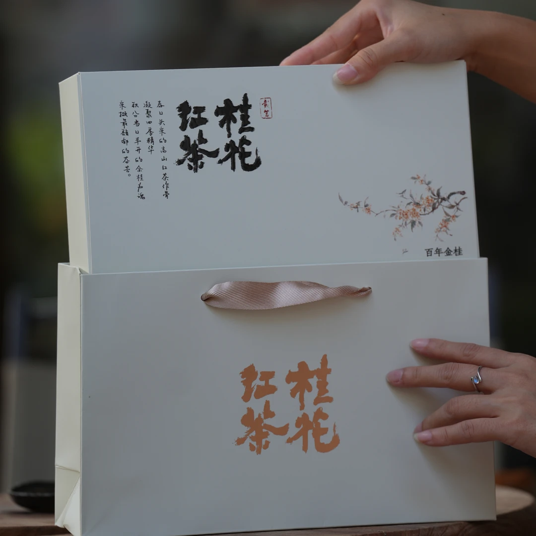 桂花红茶野放红茶百年金桂蜜香花香袋泡 100克