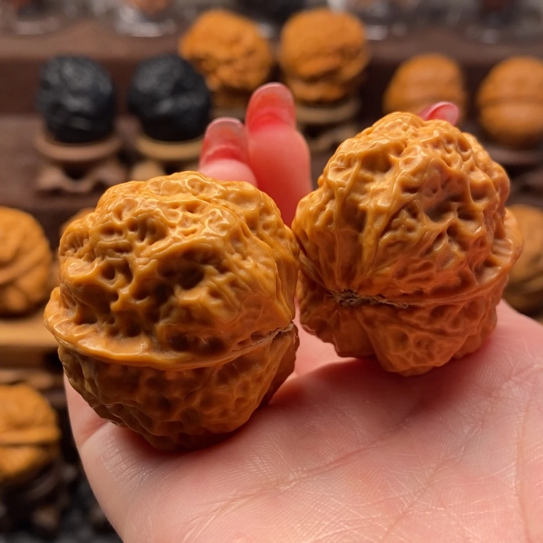 把件文玩核桃39开背金蟾