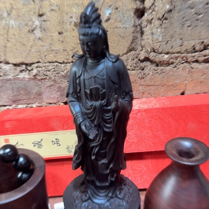 木印度小叶紫檀摆件