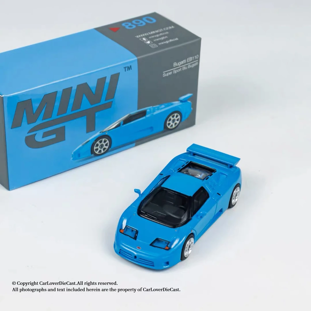 MINIGT 890布加迪EB110 Super Sport合金车模1/64小比例模型
