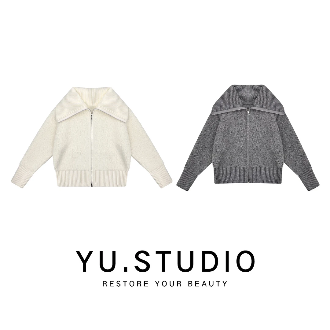 方和屿.宽松型上衣女保暖发热时尚加厚套头秋冬百搭纯色毛衣838