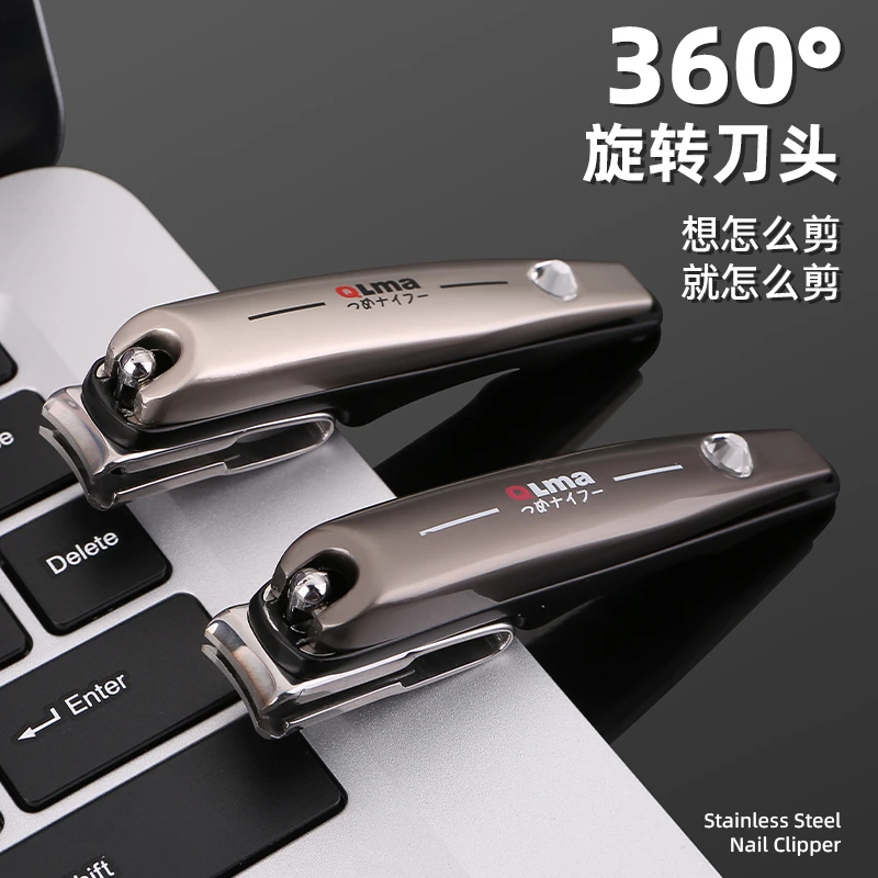 360°旋转刀头防锈耐用指甲刀指甲钳大号套装斜口原装易收纳盒x