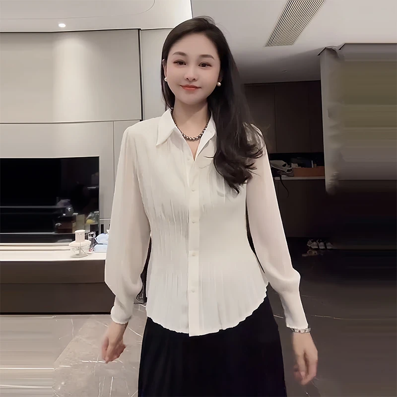 早秋女装2025新款衬衫上衣女