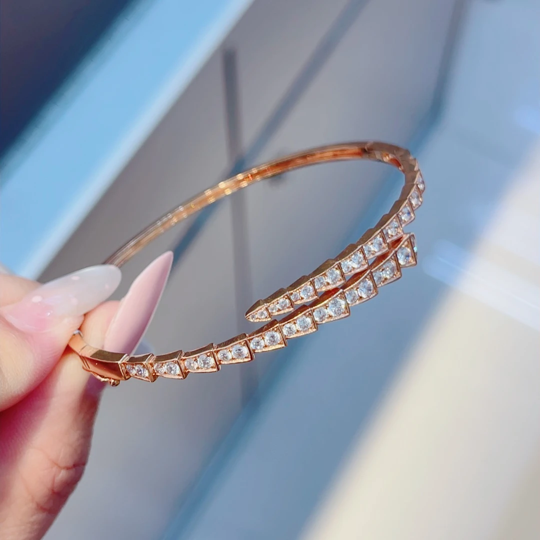 18k金手镯（半圈蛇镯）气质