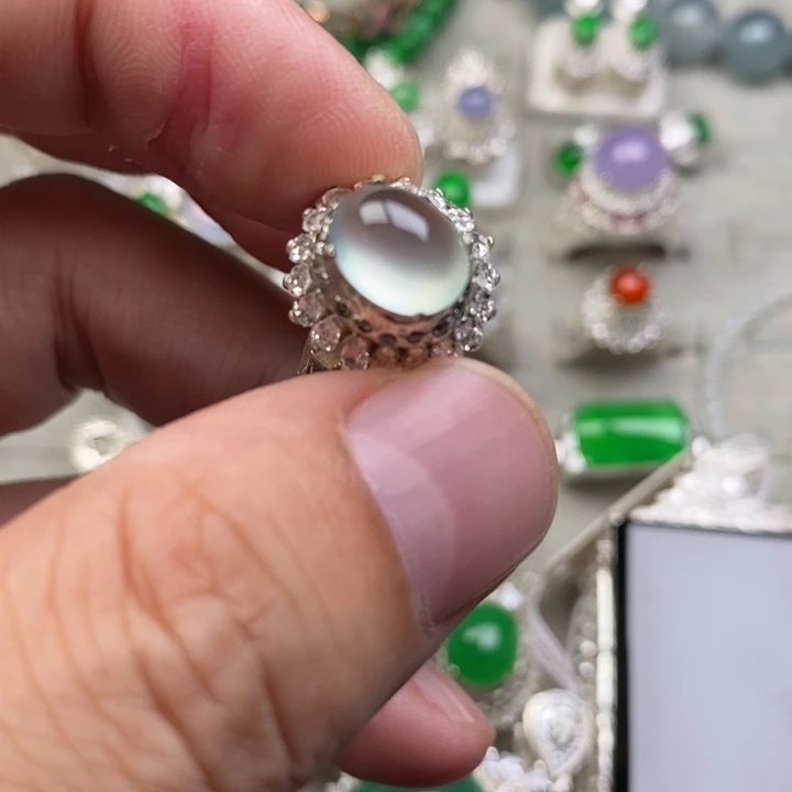 未镶嵌定制翡翠玻璃种9.4mm