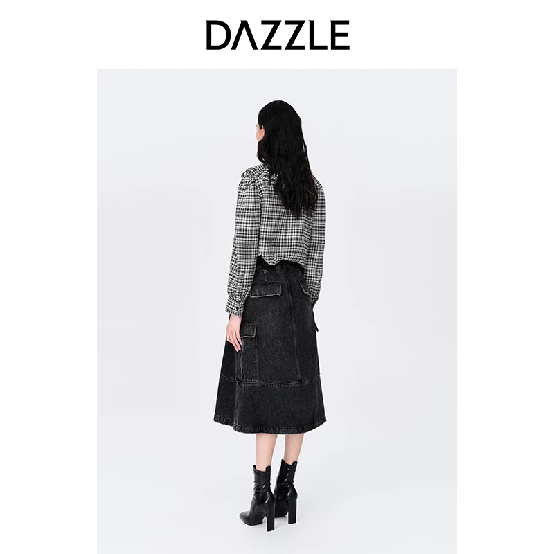 DAZZLE地素复古娃娃领衬衫2E4C4553A