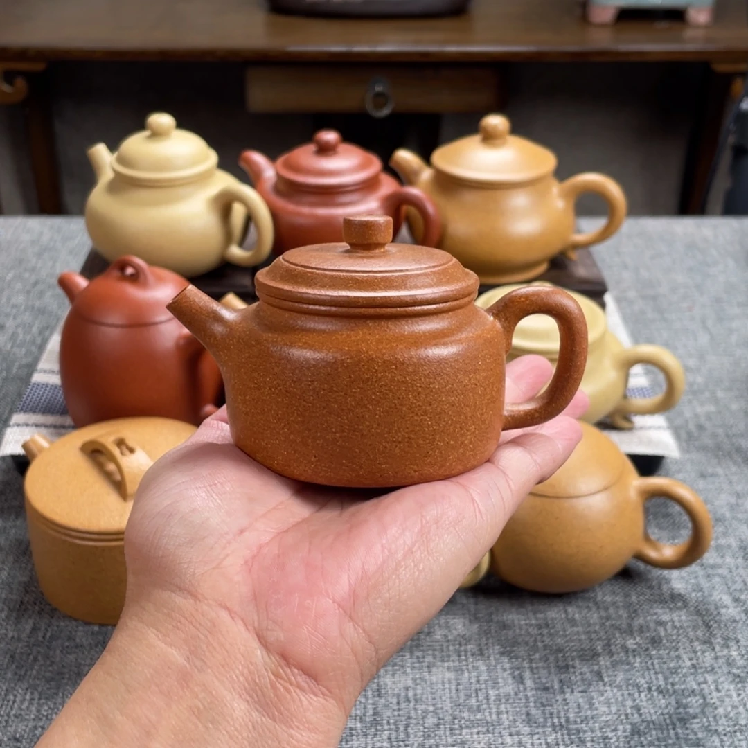 茶壶紫砂老段口黄金段30目120全手