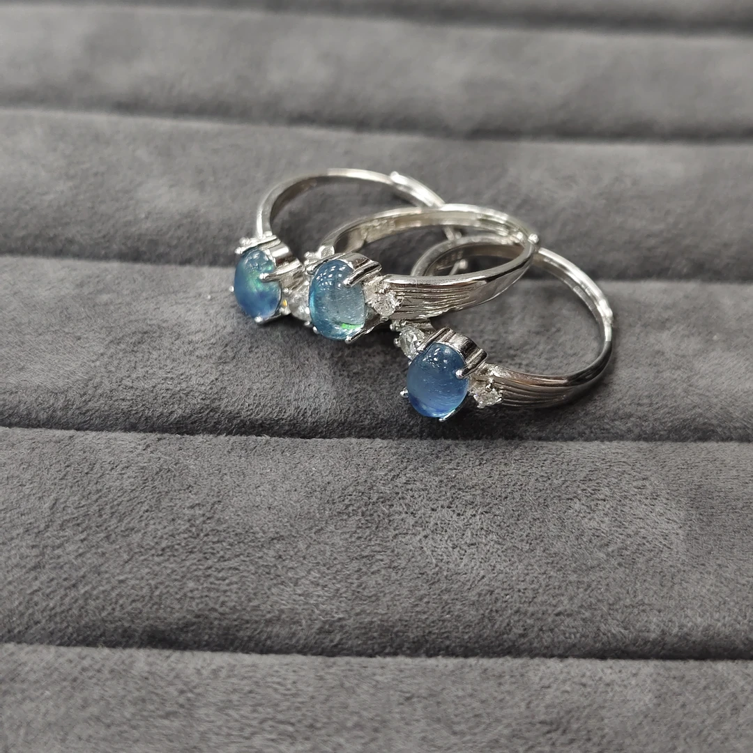 【书记甄选】原创海蓝宝戒指  多样性发一件 GY5121