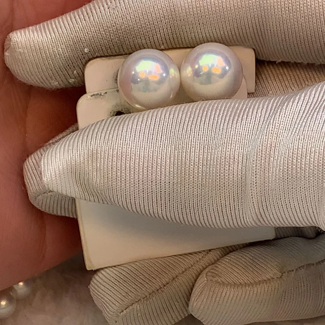 耳饰淡水珍珠银S925镶嵌