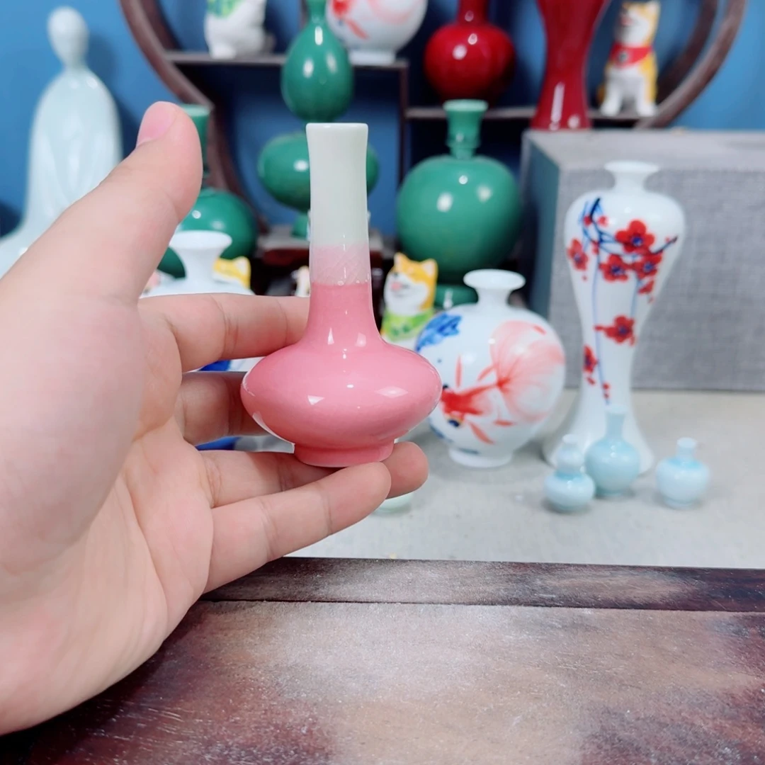 陶瓷手工小花器摆件