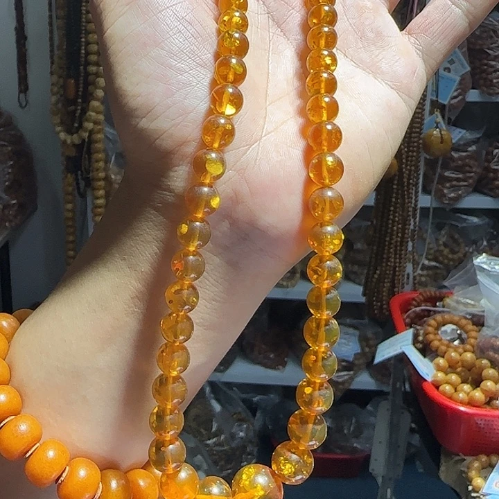 琥珀未镶嵌手链妈妈链多样性发其一