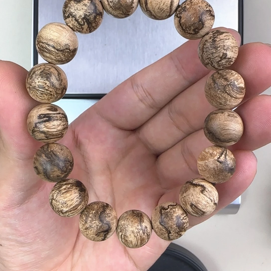 手串沉香达拉干 虎斑 13.32g 1.3