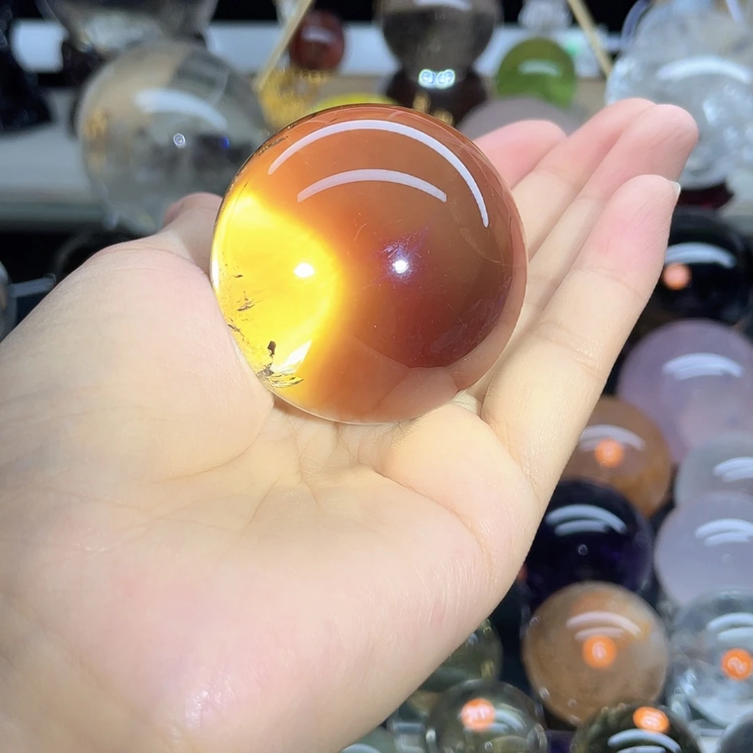 未镶嵌珠宝半成品水晶黄水晶5.08