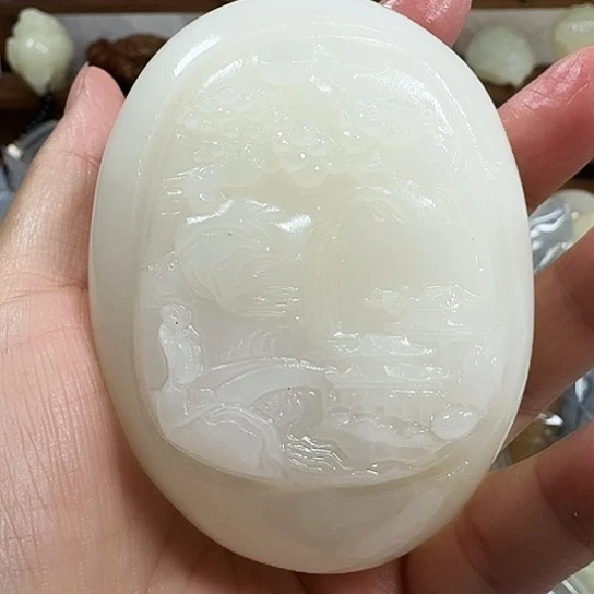 诚***峰砖雕石头手把件石头手把件