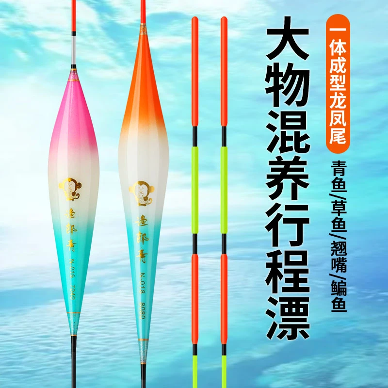 渔郎青冰蓝系列青鱼珠珠行程漂翘嘴大物行程漂混养加粗尾浮漂