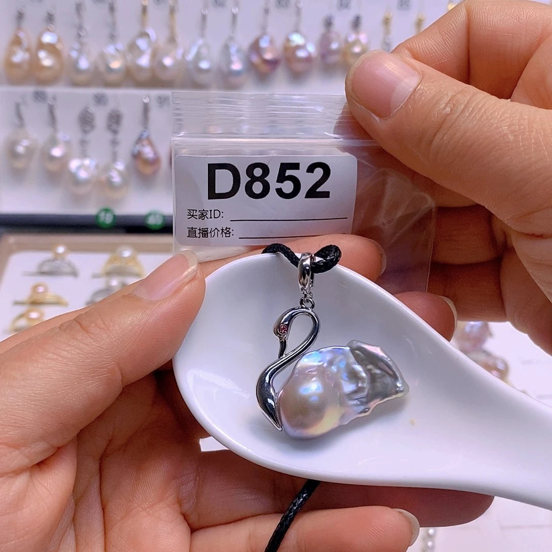 淡水珍珠颈饰银S925镶嵌