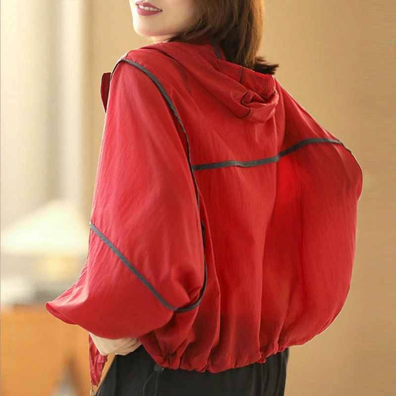 夏款防晒外套女款2025新款爆款洋气百搭气质上衣运动休闲薄款夹克