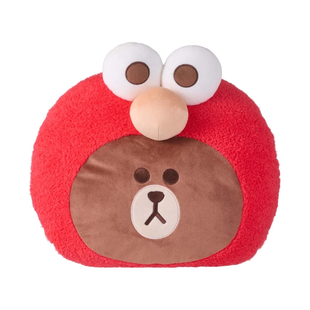 SESAME STREET × LINE FRIENDS系列-15号靠枕(布朗熊)