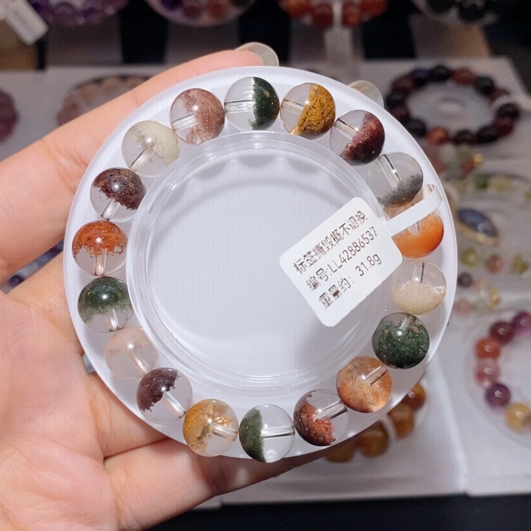 水晶手链未镶嵌四季幽灵聚宝盆手链11