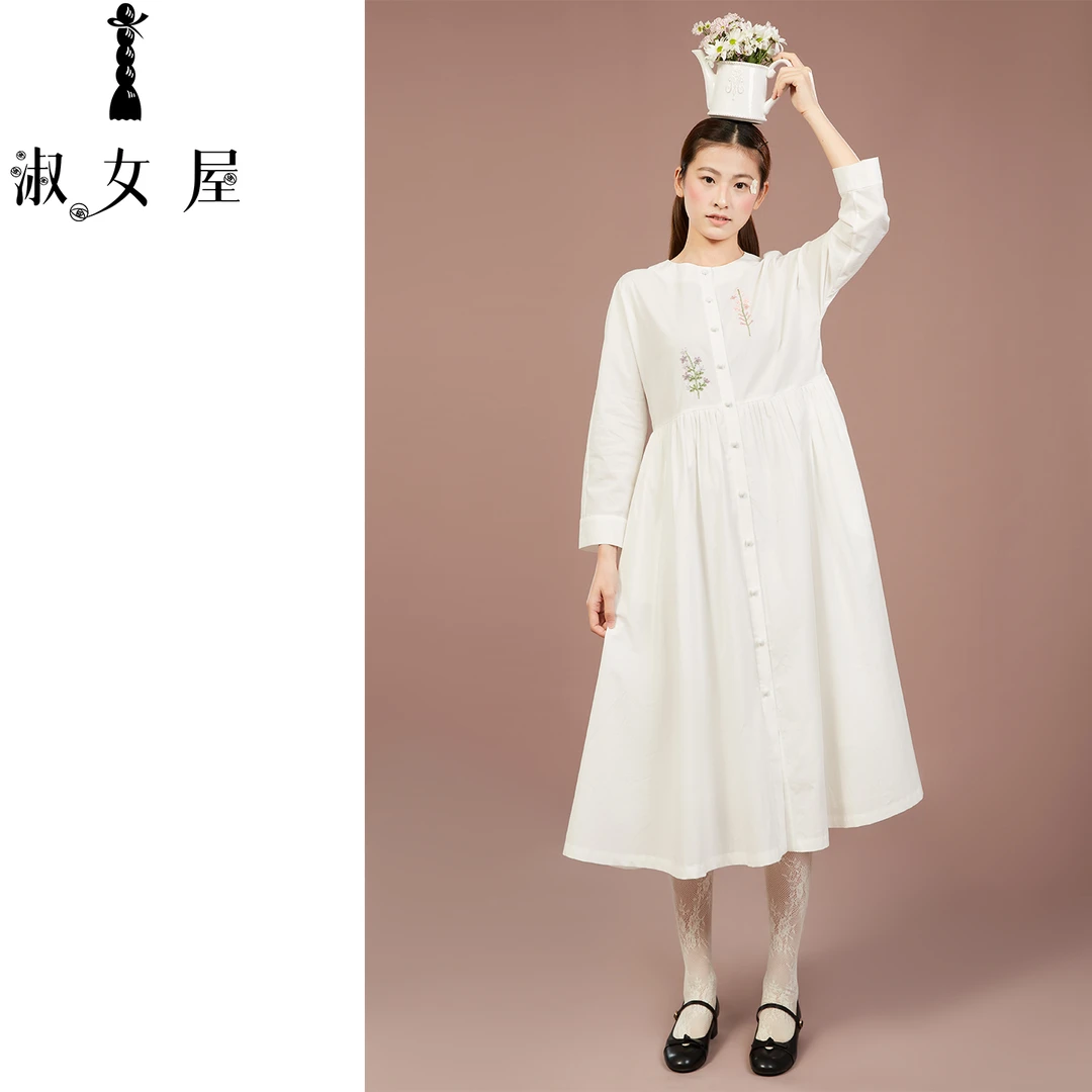 淑女屋官方旗舰店秘密花园。魔法连衣裙⑦号纯棉优雅绝美小清新