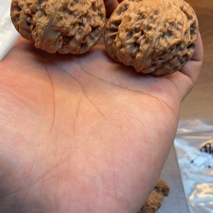 文玩核桃把件45全品磨盘