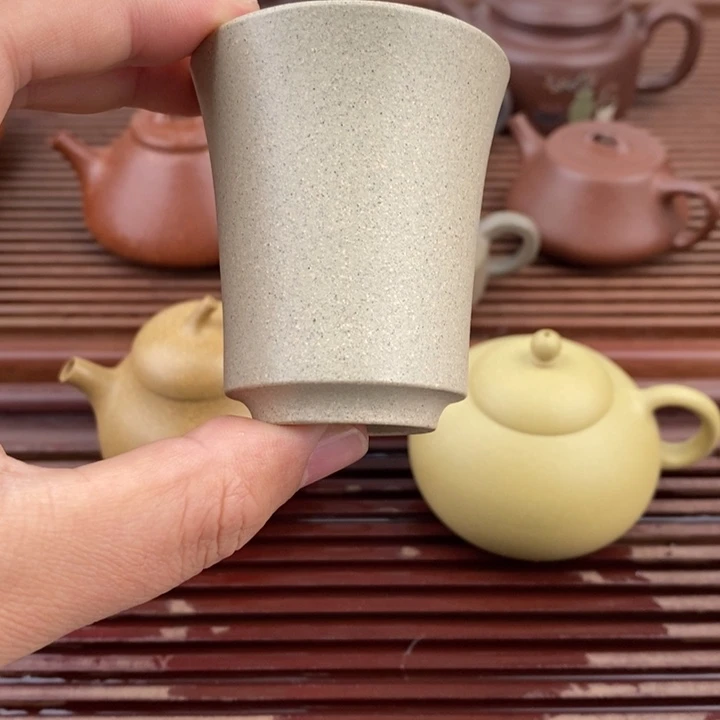 紫砂茶壶80cc白玉段闻香杯