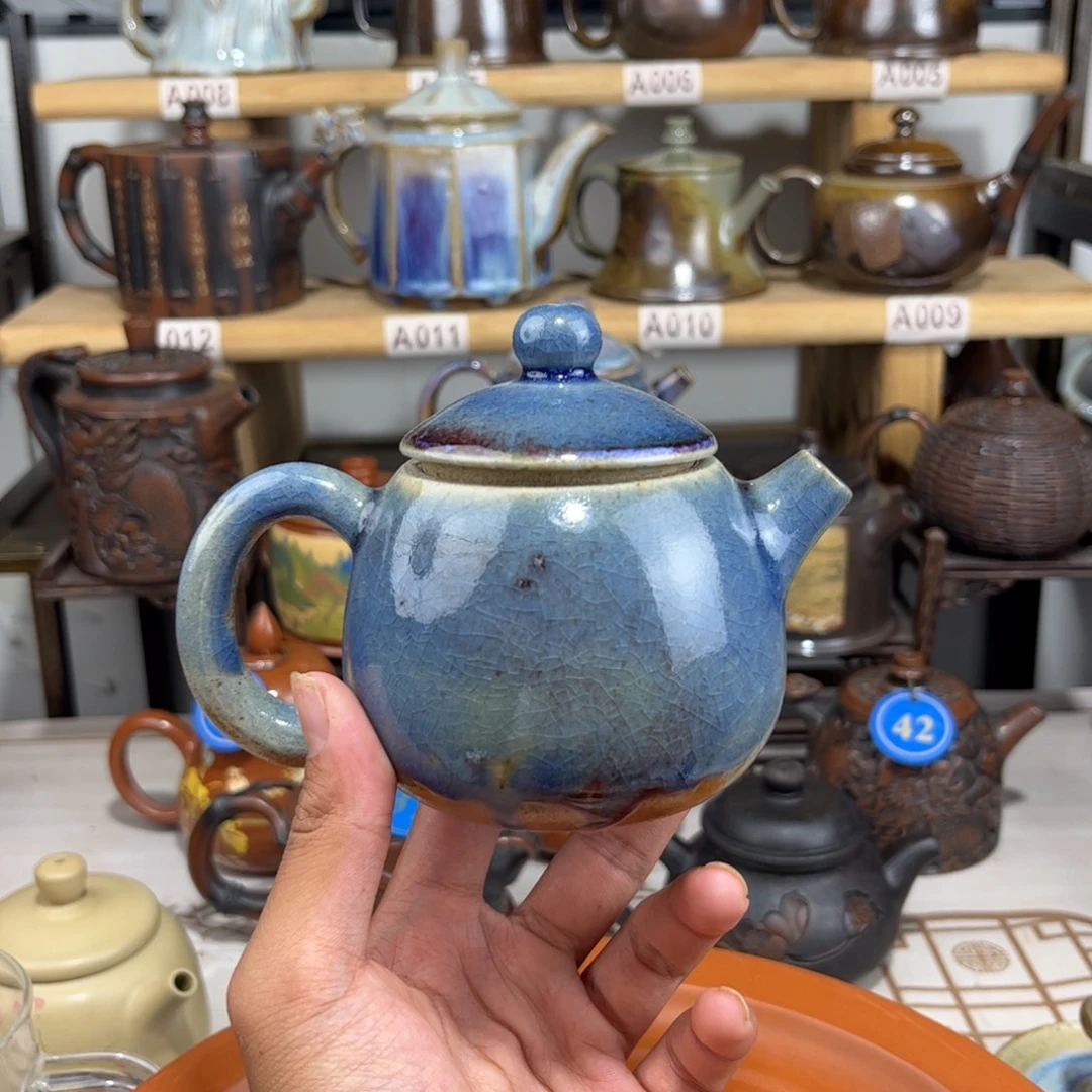 建水紫陶微瑕柴烧福利款，建水紫陶传承纯裸坯柴烧