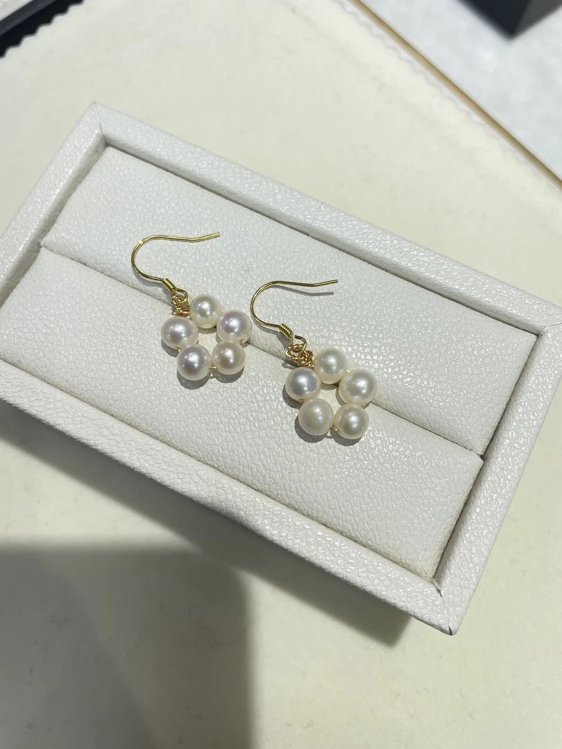 天然淡水珍珠耳坠