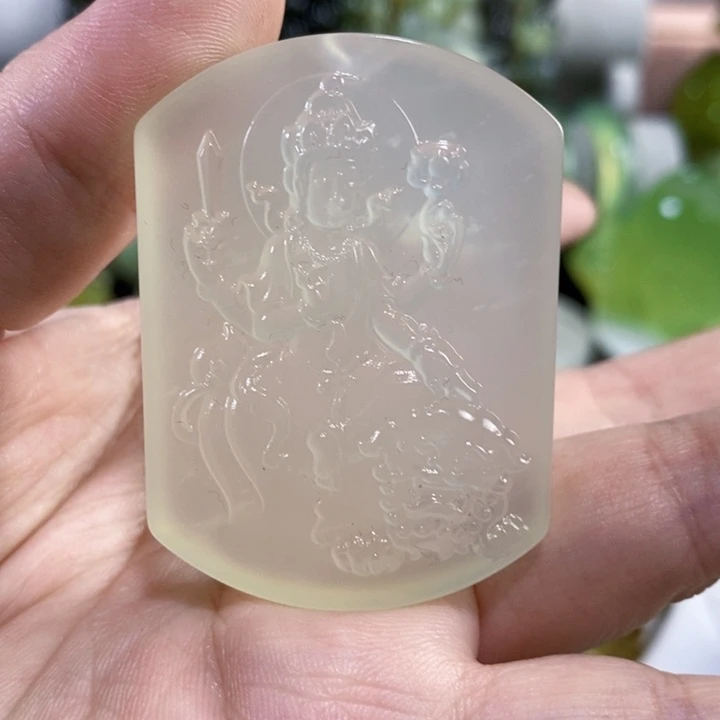 未镶嵌岫玉挂件吊坠