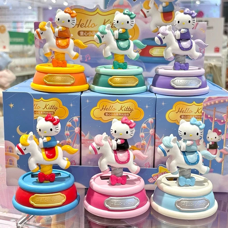 三丽鸥HelloKitty童心小马系列光动乐正版盲盒手办摆件