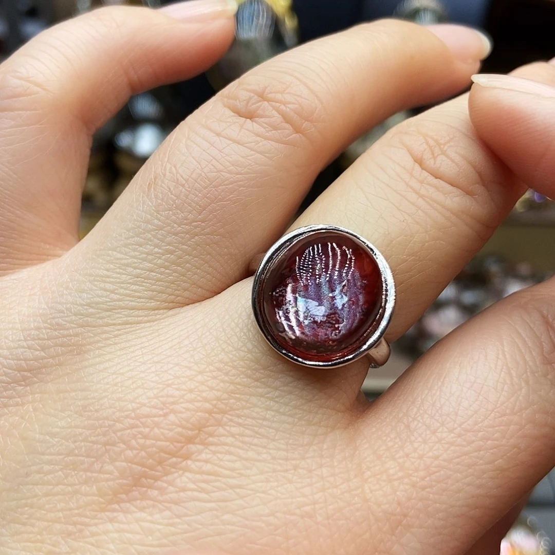 水晶戒指银S925镶嵌好