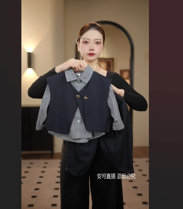 【现货文艺范】2025春季新品潮流休闲西装男童女童儿童套装25122