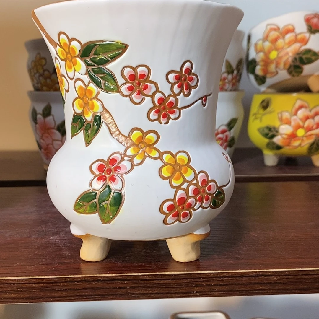 红陶韩式多肉植物花盆