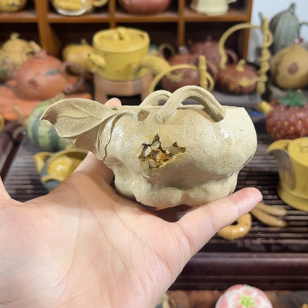 茶宠紫砂全手南瓜公道