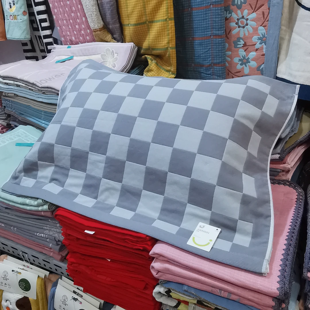 1对装 精梳棉纱布枕巾