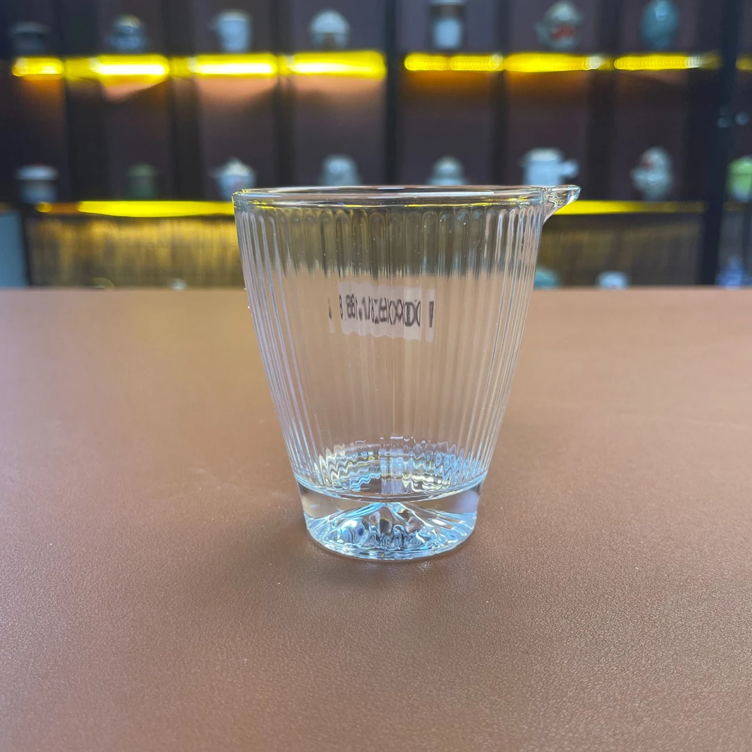 银茶漏加竖纹公道杯 DX618