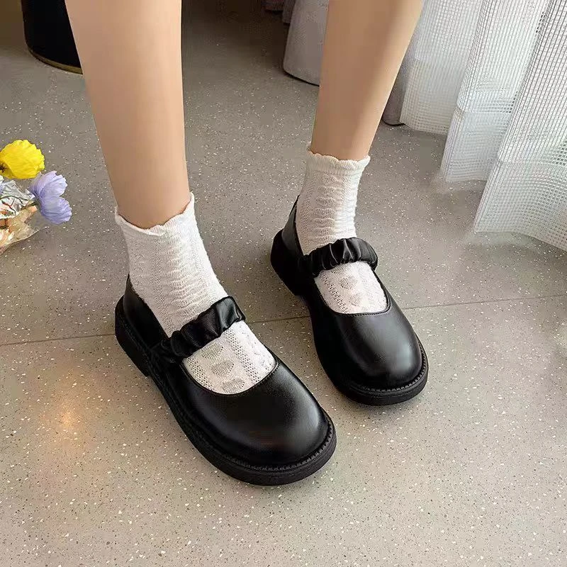 真皮玛丽珍小皮鞋女2025秋新款学院风日系平底休闲单鞋女S3119