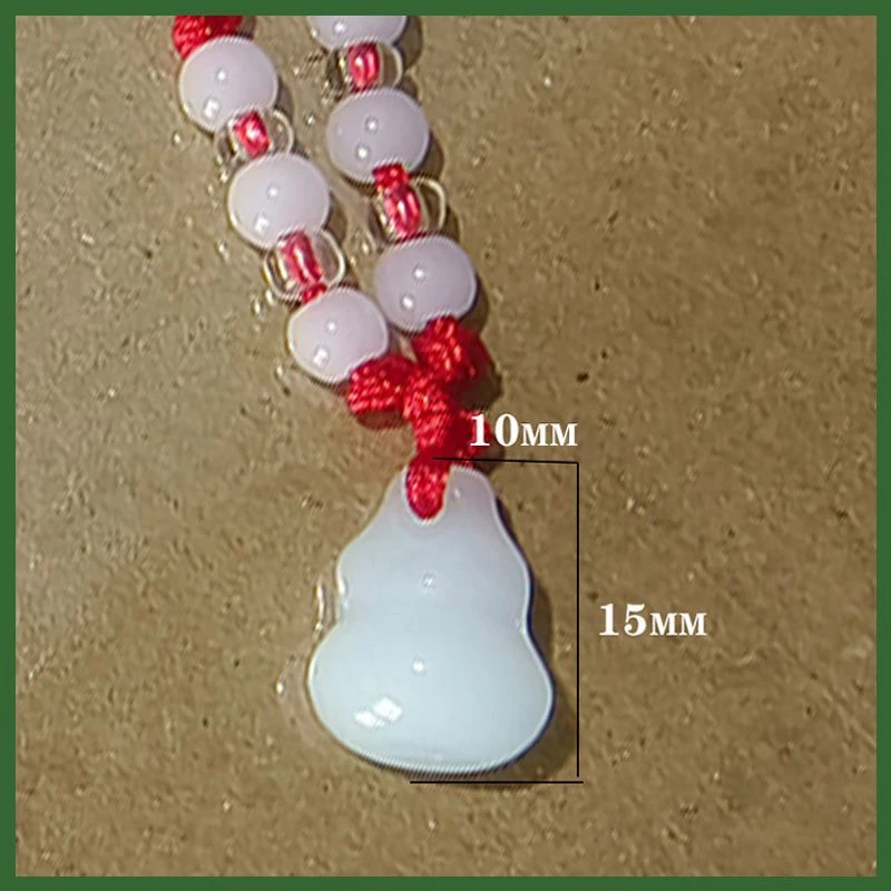 A07新疆油脂白小葫芦挂件男女同款随机发货