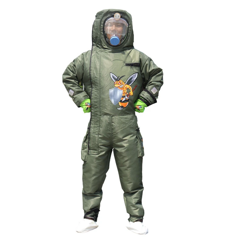 8层加厚超轻体透气防刺带风扇马蜂服捉红娘虎头蜂专用马蜂防护服