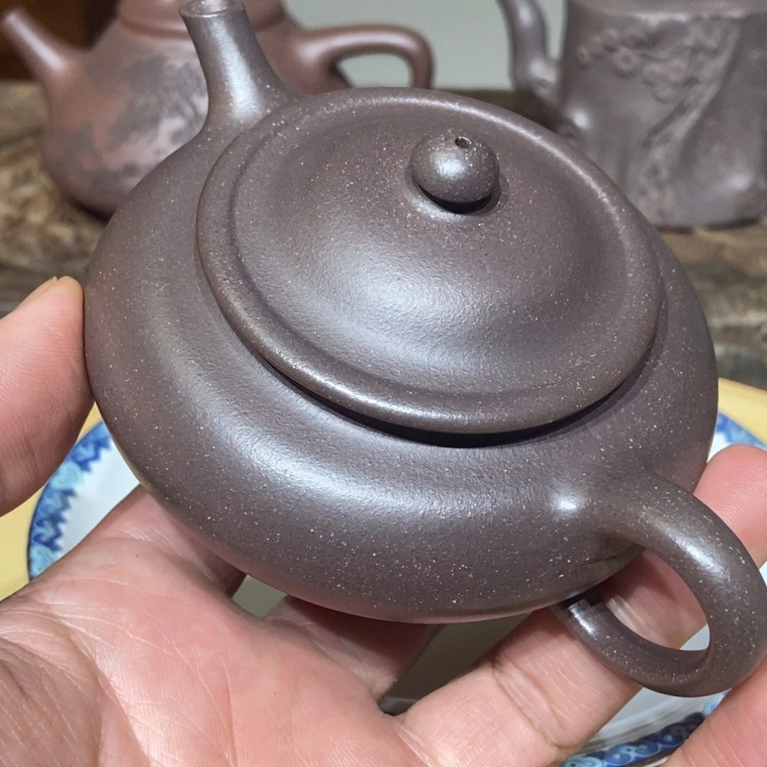 *****茶壶紫砂梨皮本绿全手容量