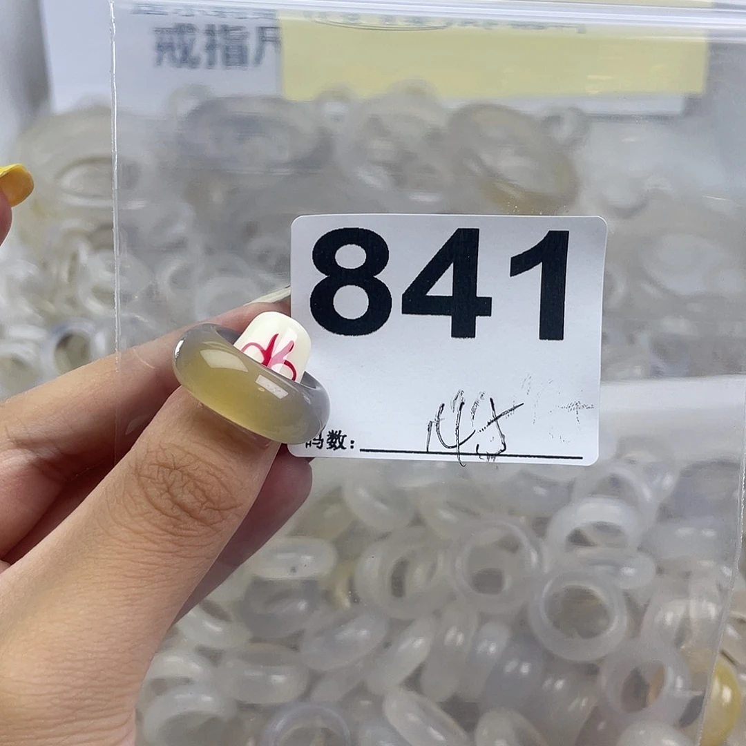 玛瑙/玉髓戒指合金841