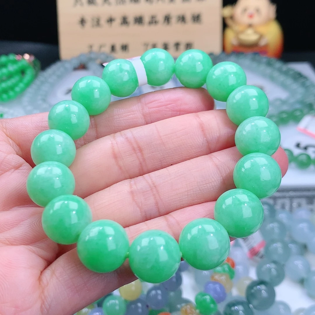 翡翠手链未镶嵌卡12.5mm