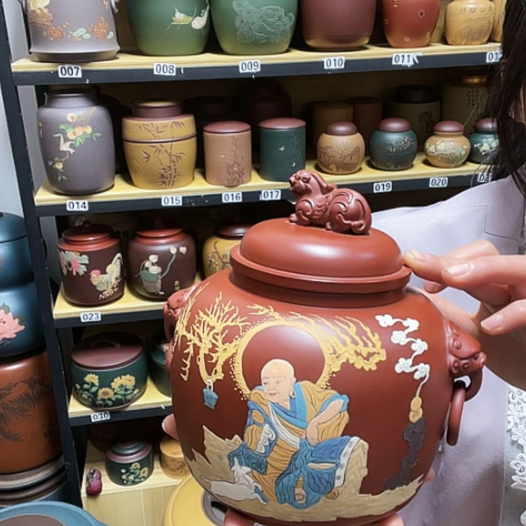 【闪购商品】紫砂茶叶罐邹*珠紫砂茶叶罐