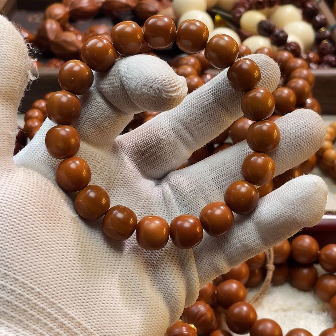 橄榄核手串/手链1.18老型桶珠暴力归圆油核