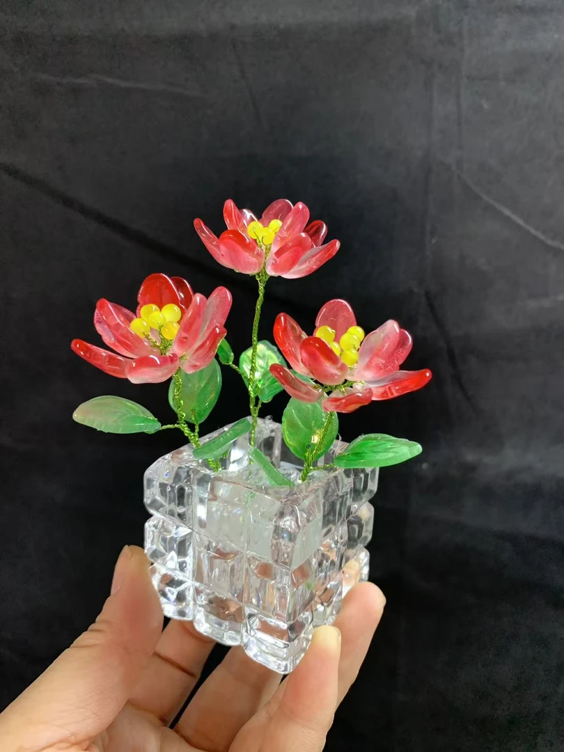 云桃 仙子  水晶摆件  DIY材料包