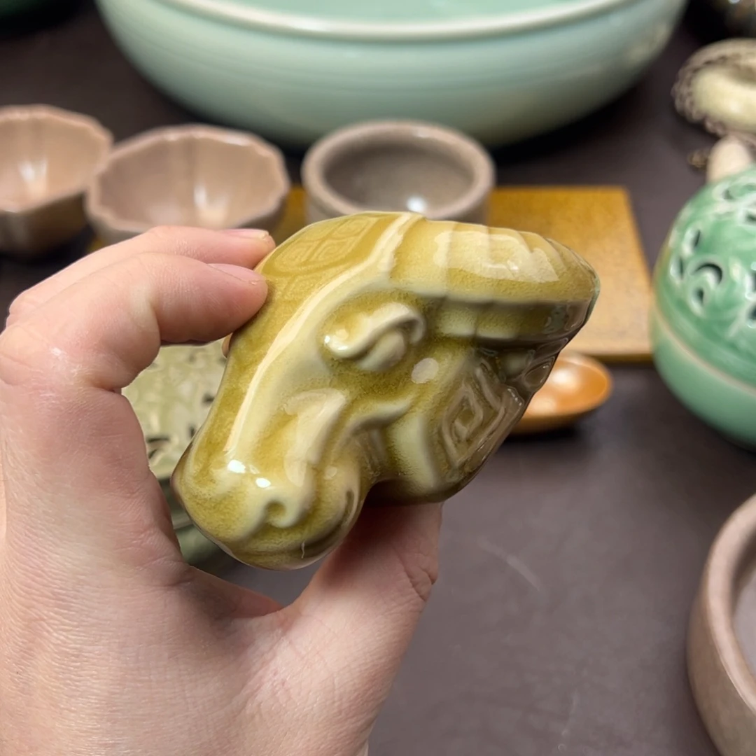 捷***木青瓷茶器青瓷茶器微瑕