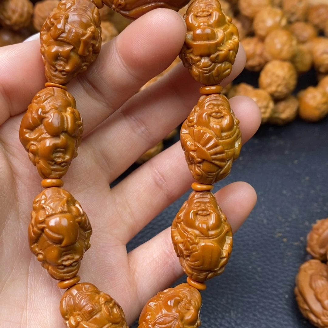 橄榄核吊坠橄榄核小财神1.6