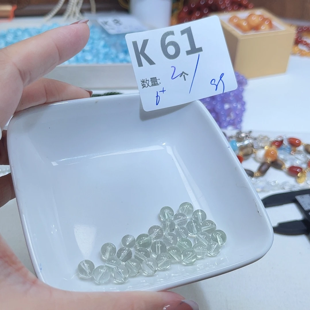 未镶嵌珠宝半成品水晶K61。