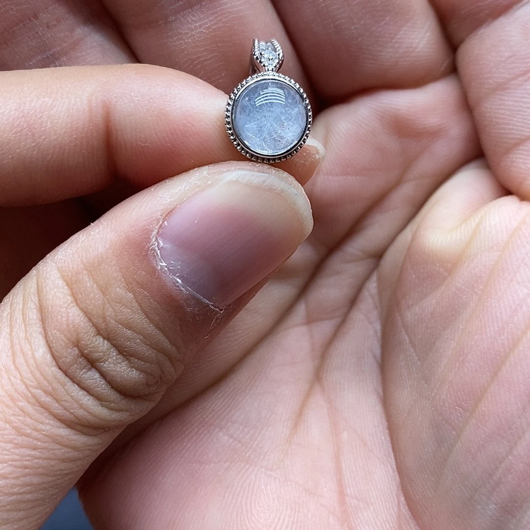 花***鼠水晶戒指银S925镶嵌活口