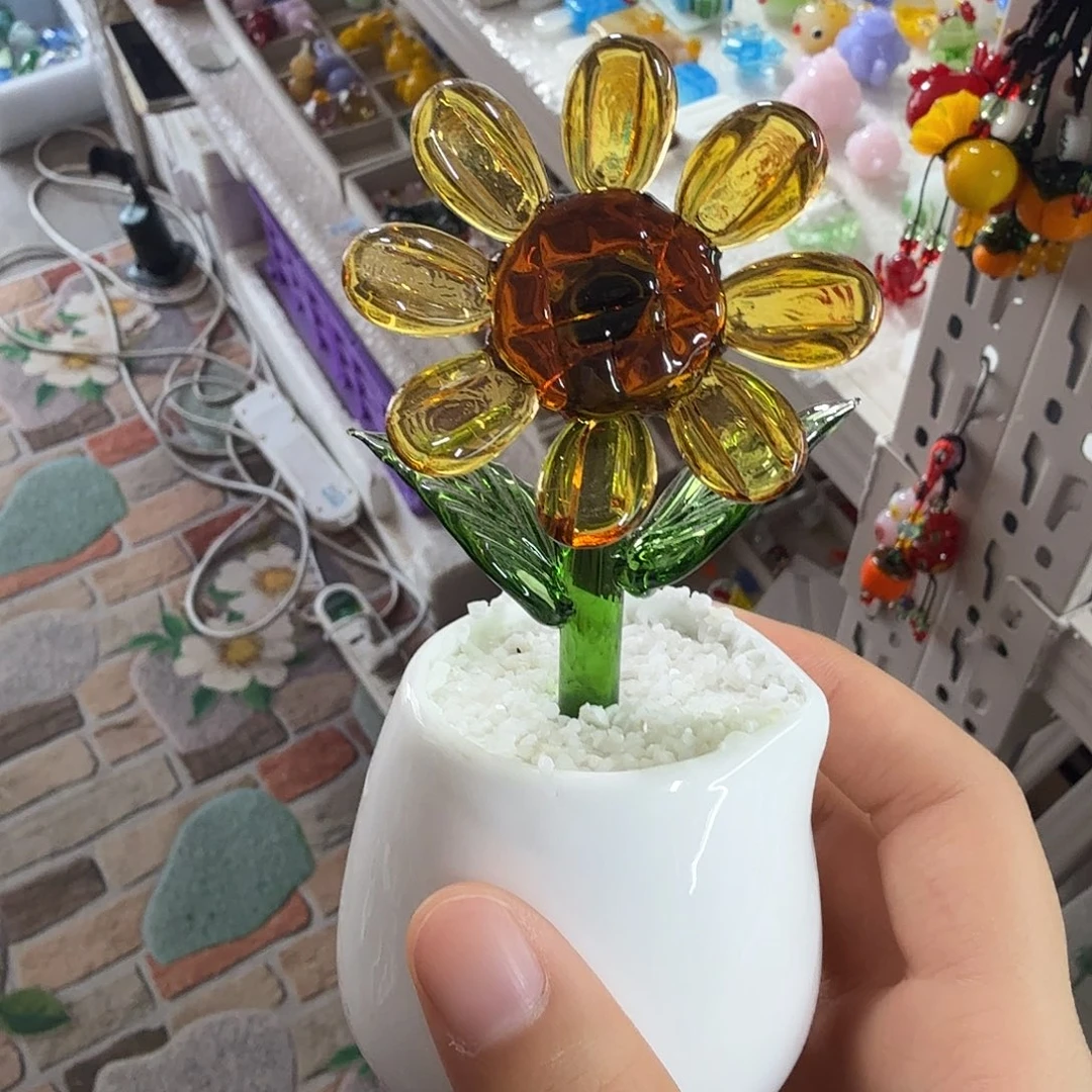 琉璃手工艺品向日葵